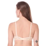 Light Beige Lace Everyday Bra – Non-Wired & Breathable