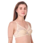 Light Beige Lace Everyday Bra – Non-Wired & Breathable