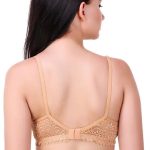 Solid Net Bralette for Women – Beige, Non-Padded & Comfortable | Flirty Fits